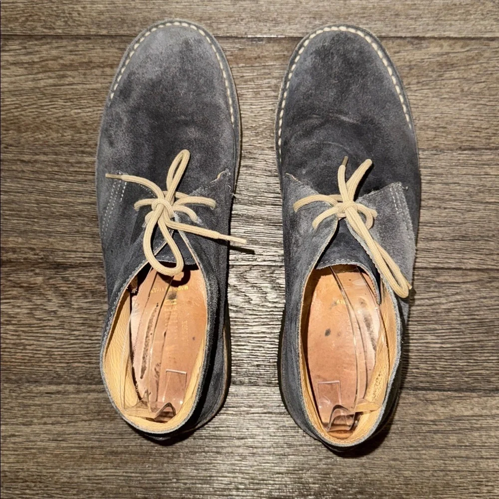 Todd Snyder Nomad Chukka Suede Desert Boots Grey (Blue)